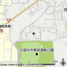 福岡県久留米市田主丸町中尾1218-1周辺の地図