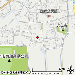 福岡県久留米市田主丸町中尾1168周辺の地図