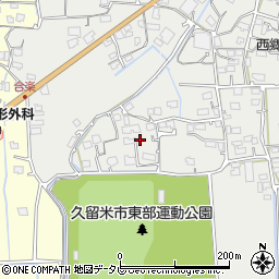 福岡県久留米市田主丸町中尾1217周辺の地図