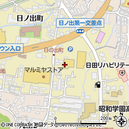 ドラッグストアモリ日田店周辺の地図