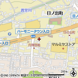 大分県日田市日ノ出町73周辺の地図