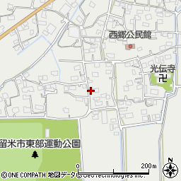 福岡県久留米市田主丸町中尾1164周辺の地図