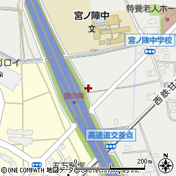 福岡県久留米市宮ノ陣町五郎丸1598-6周辺の地図