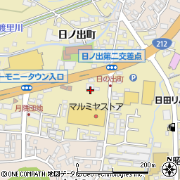 ドコモショップ　日田店周辺の地図
