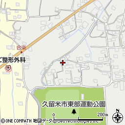 福岡県久留米市田主丸町中尾1227周辺の地図