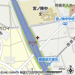 福岡県久留米市宮ノ陣町五郎丸1598-5周辺の地図