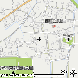 福岡県久留米市田主丸町中尾1128周辺の地図