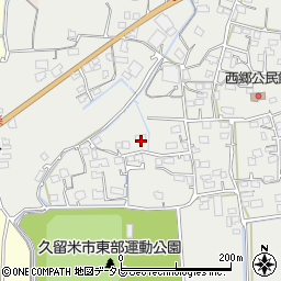 福岡県久留米市田主丸町中尾1207周辺の地図