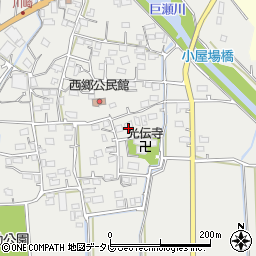 福岡県久留米市田主丸町中尾1077周辺の地図