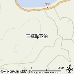 愛媛県西予市三瓶町下泊周辺の地図