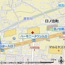 サニー日田店周辺の地図