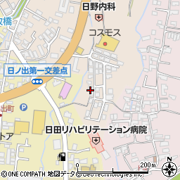 大分県日田市天神町58-17周辺の地図