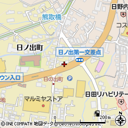 大分県日田市日ノ出町164周辺の地図