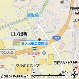 大分県日田市渡里168周辺の地図