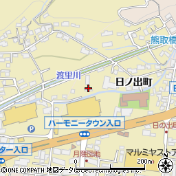 大分県日田市渡里128周辺の地図