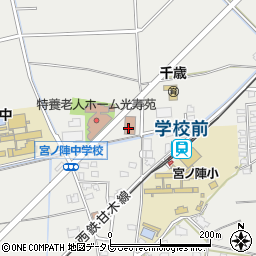 宮ノ陣校区コミュニティセンター周辺の地図