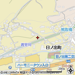 大分県日田市渡里129周辺の地図