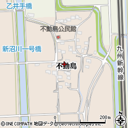 佐賀県鳥栖市三島町（不動島）周辺の地図
