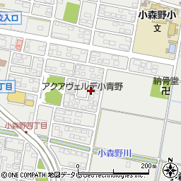 福岡県久留米市小森野周辺の地図