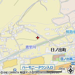 大分県日田市渡里207周辺の地図