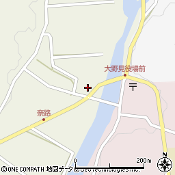 須崎警察署　大野見駐在所周辺の地図