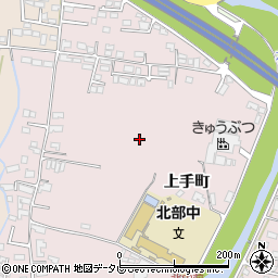 大分県日田市上手町周辺の地図