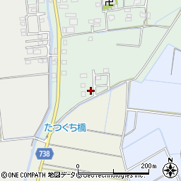 福岡県久留米市北野町十郎丸1876-4周辺の地図