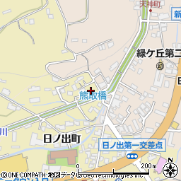 大分県日田市日ノ出町196周辺の地図