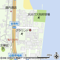 株式会社サンクリエイト　亀川第一倉庫周辺の地図