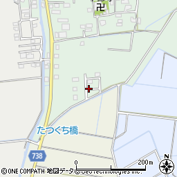 福岡県久留米市北野町十郎丸1876-12周辺の地図