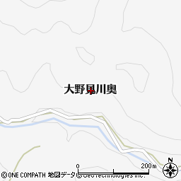 高知県高岡郡中土佐町大野見川奥周辺の地図