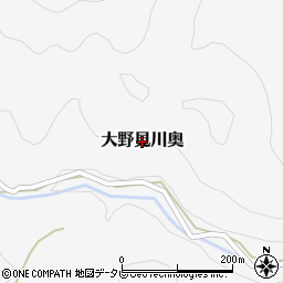 高知県中土佐町（高岡郡）大野見川奥周辺の地図