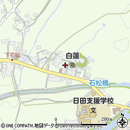 大分県日田市石松町周辺の地図