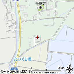 福岡県久留米市北野町十郎丸1876-7周辺の地図