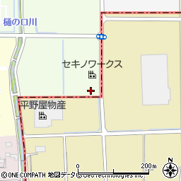 株式会社セキノ興産　久留米店周辺の地図