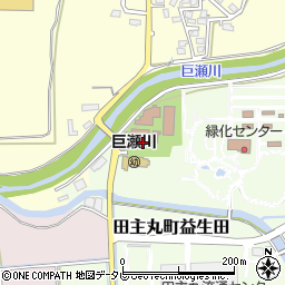 田主丸町ゲートボール場周辺の地図