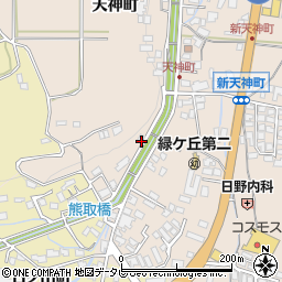 大分県日田市天神町212-5周辺の地図