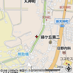 大分県日田市天神町212-5周辺の地図