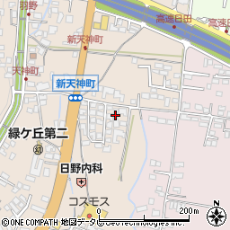 大分県日田市天神町27-4周辺の地図