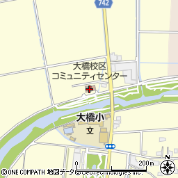 大橋校区コミュニティセンター周辺の地図