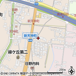 大分県日田市天神町54-3周辺の地図