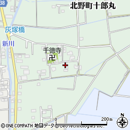 福岡県久留米市北野町十郎丸2058-2周辺の地図