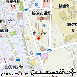 まつばや松浦店周辺の地図