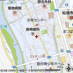 佐世保日野松浦線周辺の地図