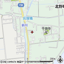 福岡県久留米市北野町十郎丸2105周辺の地図