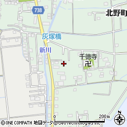 福岡県久留米市北野町十郎丸2105-1周辺の地図