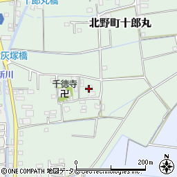 福岡県久留米市北野町十郎丸2047周辺の地図