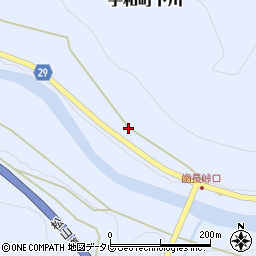 愛媛県西予市宇和町下川172周辺の地図