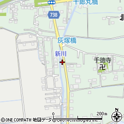 福岡県久留米市北野町十郎丸2107周辺の地図