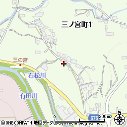 大分県日田市西有田1292-3周辺の地図